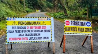 Sekilas INFOO : Jalur masuk wisata waduk sermo sepenuhnya dialihkan melalui jalan baru rute bawah bendungan sermo. Mulai tanggal 1 September 2025 akses jalan melalui atas bendungan resmi di TUTUP total.